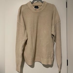 Yellow A&F Knit Oversized Sweater